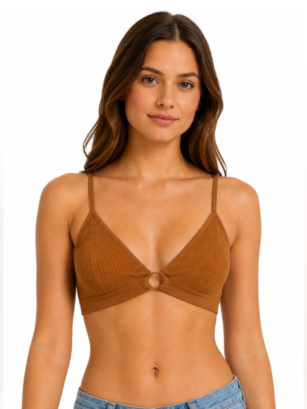 Aerie Bra S Bralette Brown